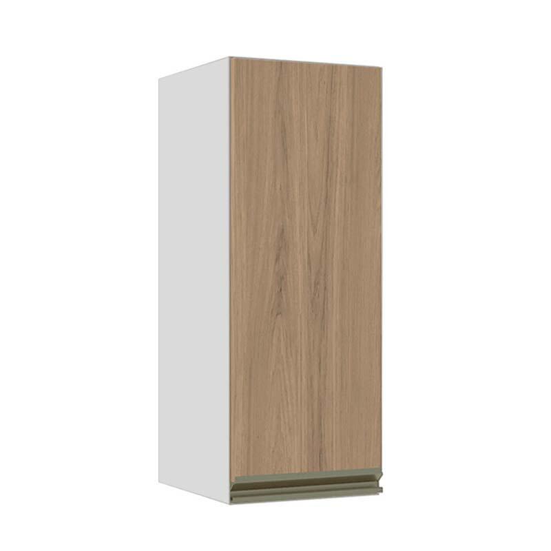 Módulo Armário Aéreo 88x35x34cm 1 Porta 100% MDF Cozinha Modulada Gold J Robel Branco/Hanover
