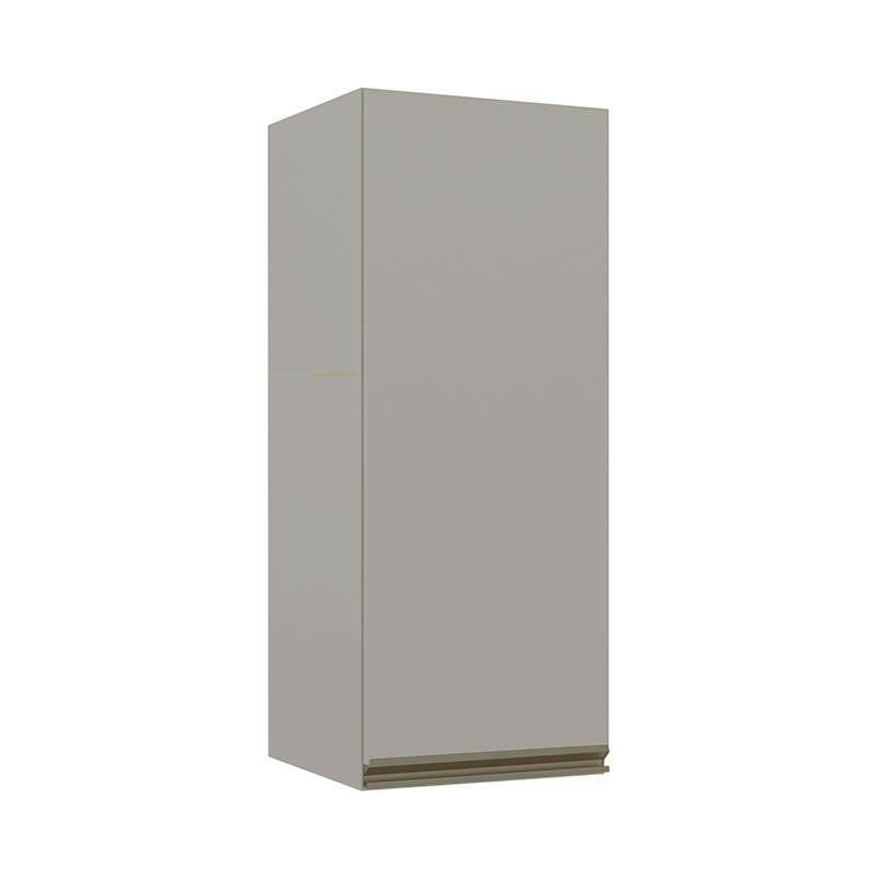 Módulo Armário Aéreo 88x35 1 Porta 100% MDF  Cozinha Modulada Gold Robel Fendi/Fendi
