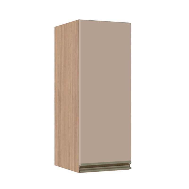 Módulo Armário Aéreo 88x35x34cm 1 Porta 100% MDF Cozinha Modulada Gold J Robel Hanover/Fendi Matte