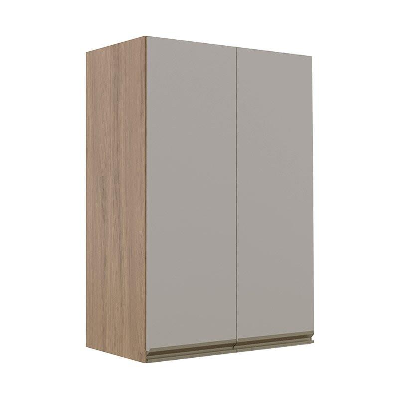 Módulo Armário Aéreo 88x60 2 Portas 100% MDF Cozinha Modulada Gold Robel Hanover/Fendi