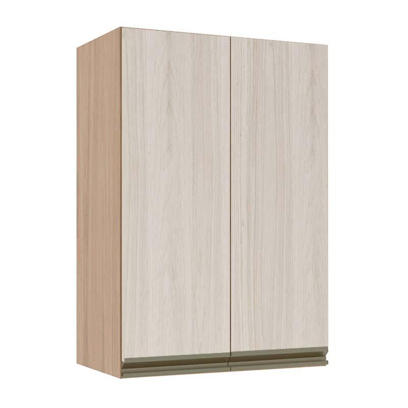 Módulo Armário Aéreo 88x60x34cm 2 Portas 100% MDF Cozinha Modulada Gold J Robel Hanover/Aspen