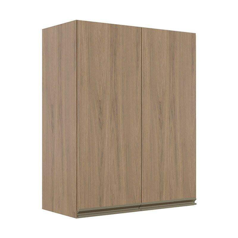 Módulo Armário Aéreo 88x70 2 Portas 100% MDF Cozinha Modulada Gold Robel Hanover/Hanover