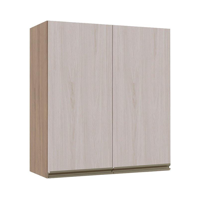 Módulo Armário Aéreo 88x80 2 Portas 100% MDF Cozinha Modulada Gold Robel Hanover/Aspen