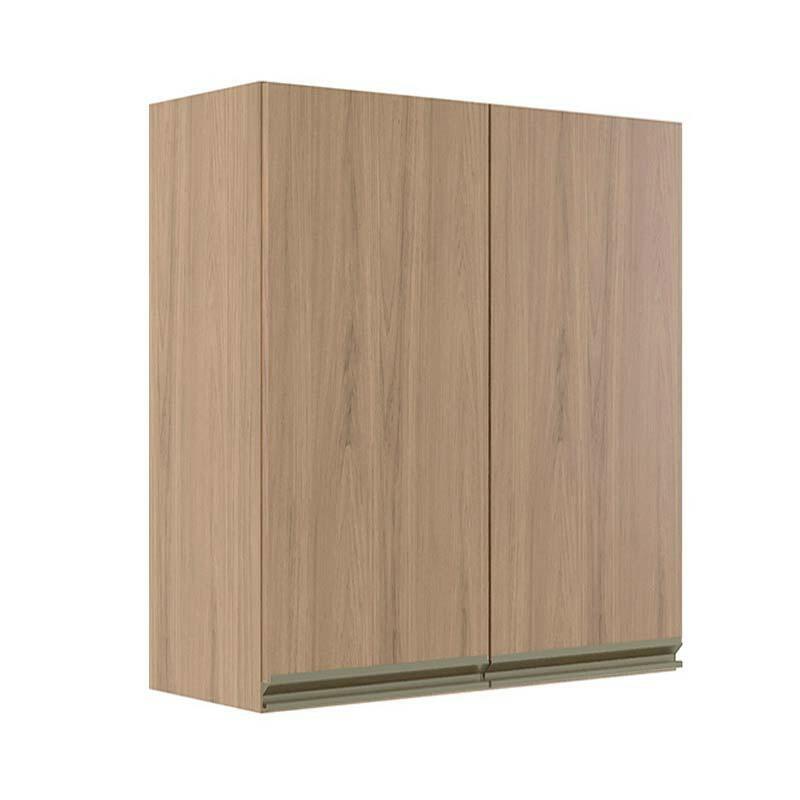 Módulo Armário Aéreo 88x80x34cm 2 Portas 100% MDF Cozinha Modulada Gold J Robel Hanover/Hanover