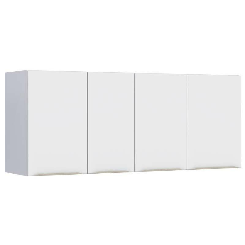 Armário Aéreo de Aço Para Pia 140cm 4 Portas Flora Cozimax Branco