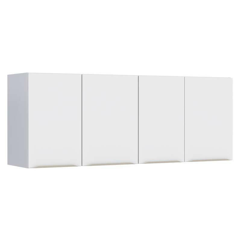 Armário Aéreo de Aço Para Pia 150cm 4 Portas Flora Cozimax Branco