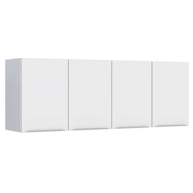 Armário Aéreo de Aço Para Pia 160cm 4 Portas Flora Cozimax Branco