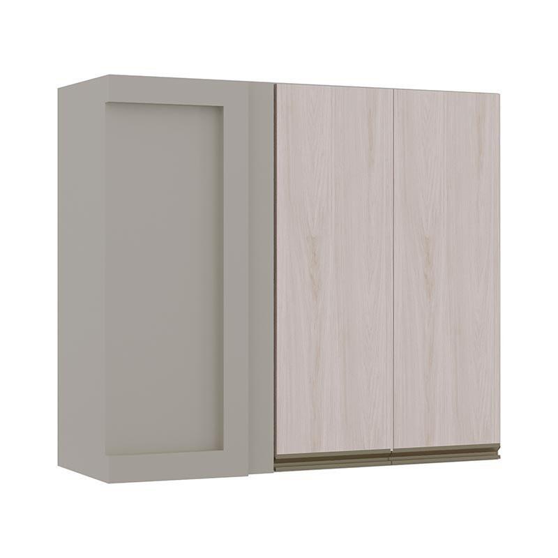 Módulo Armário Aéreo 88x100 Canto Reto Direito 100% MDF Cozinha Modulada Gold Robel Fendi/Aspen