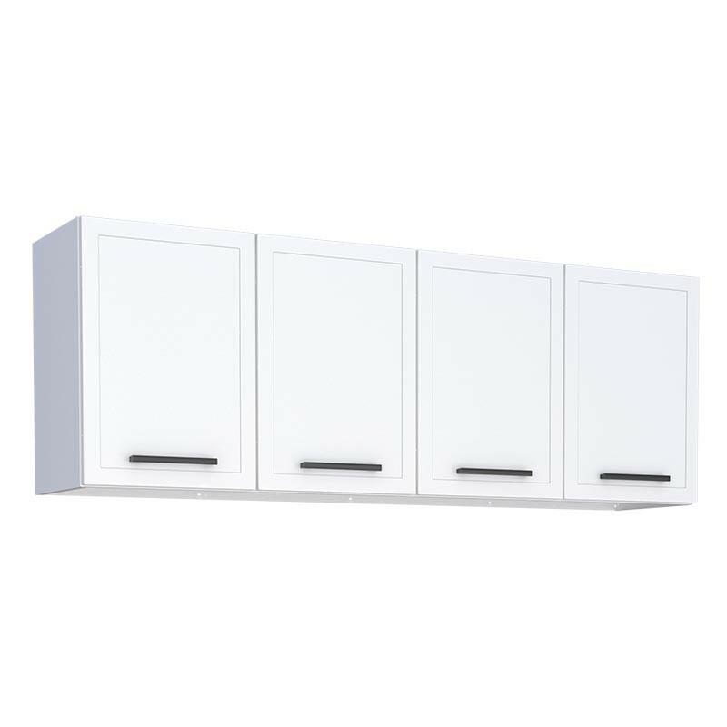 Armário Aéreo de Cozinha Aço 4 Portas Juno/Apolo 160 Cozimax Branco