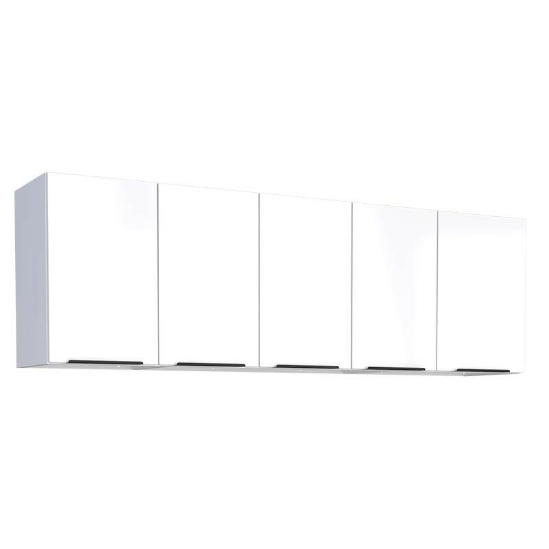 Armário Aéreo de Cozinha Aço 5 Portas Júpiter 180 Cozimax Branco