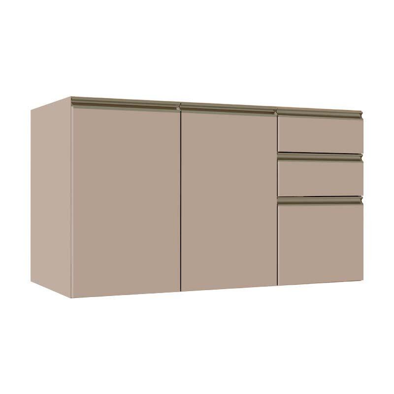 Módulo Balcão 120cm 3 Gavetas 2 Portas 100% MDF Cozinha Modulada Gold J Robel Fendi/Fendi Matte Módulo Balcão 120cm 3 Gavetas 2 Portas 100% MDF Cozinha Modulada Gold J Robel Fendi/Fendi Matte
