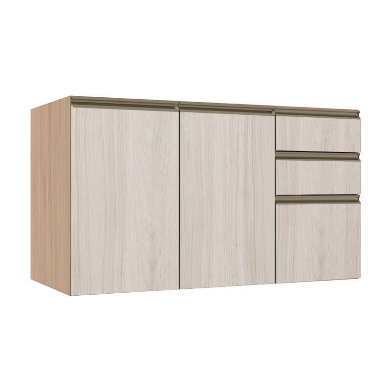 Módulo Balcão 120cm 3 Gavetas 2 Portas 100% MDF Cozinha Modulada Gold J Robel Hanover/Aspen Módulo Balcão 120cm 3 Gavetas 2 Portas 100% MDF Cozinha Modulada Gold J Robel Hanover/Aspen