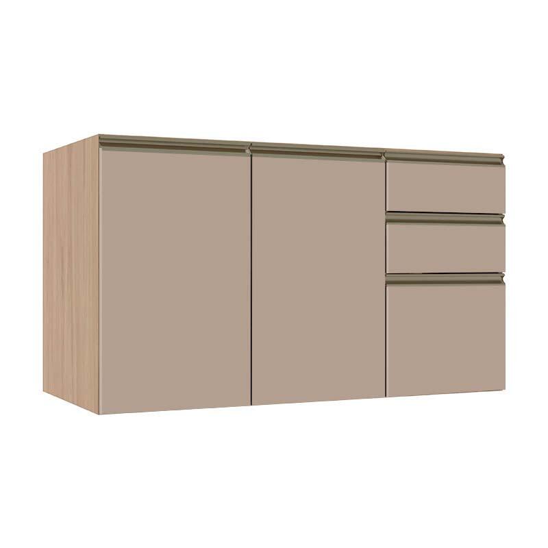 Módulo Balcão 120cm 3 Gavetas 2 Portas 100% MDF Cozinha Modulada Gold J Robel Hanover/Fendi Matte Módulo Balcão 120cm 3 Gavetas 2 Portas 100% MDF Cozinha Modulada Gold J Robel Hanover/Fendi Matte