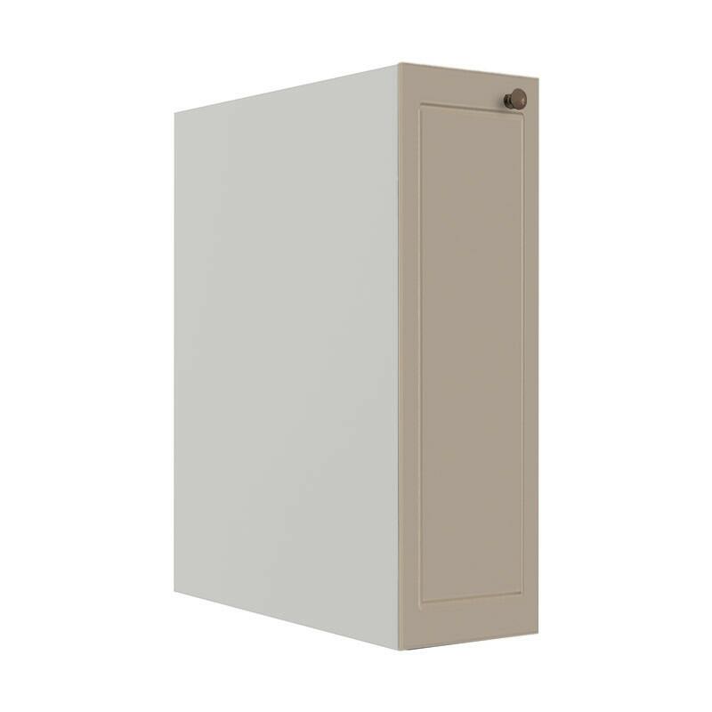 Módulo Balcão 20cm 1 Porta 100% MDF Cozinha Modulada Provence Robel Branco/Fendi Matte