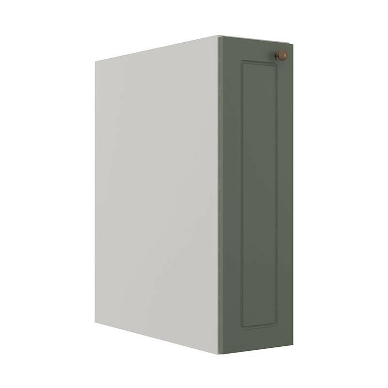 Módulo Balcão 20cm 1 Porta 100% MDF Cozinha Modulada Provence Robel Branco/Salvia Matte
