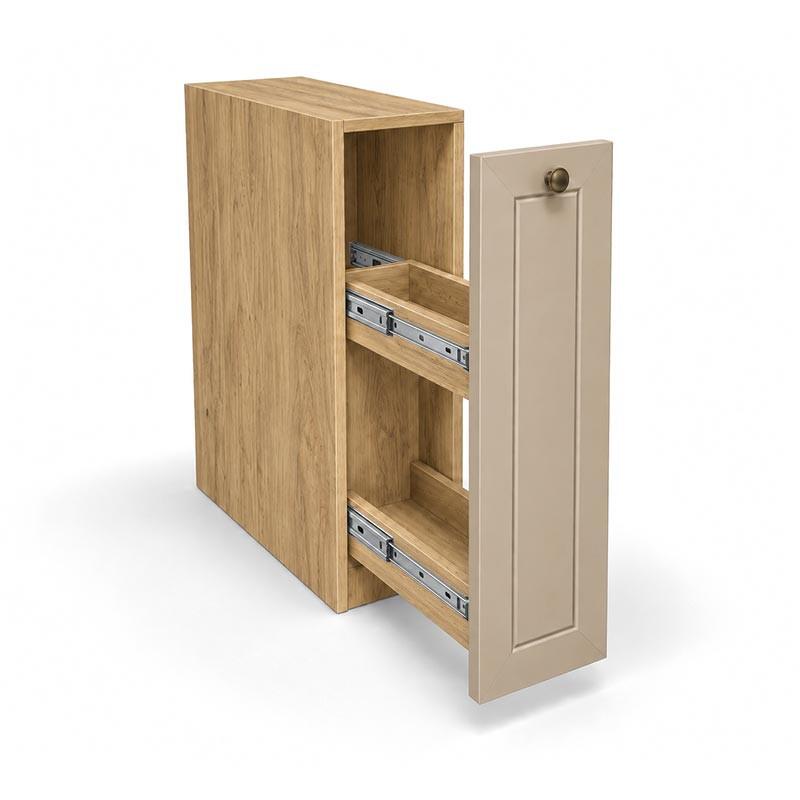 Módulo Balcão 20x68x56cm Com Porta Tempero 100% MDF Cozinha Provence Robel Hanover/Fendi Matte