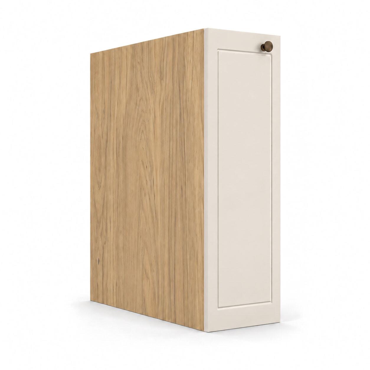 Módulo Balcão 20x68x56cm 1 Porta 100% MDF Cozinha Provence Robel Hanover/Off White Matte