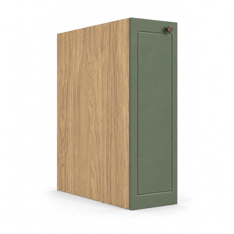 Módulo Balcão 20x68x56cm 1 Porta 100% MDF Cozinha Provence Robel Hanover/Salvia Matte