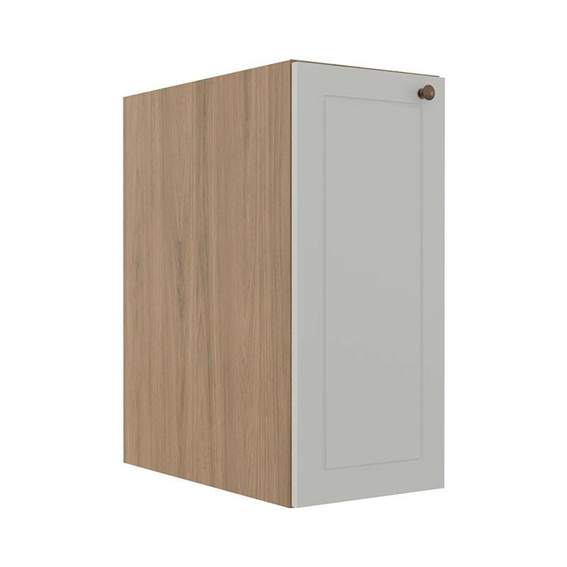 Módulo Balcao 30cm 1 Porta 100% MDF Cozinha Modulada Provence Robel Hanover/Branco Matte