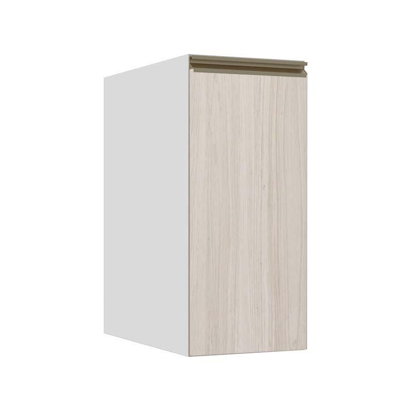 Módulo Balcão 30cm 1 Porta 100% MDF Cozinha Modulada Gold J Robel Branco/Aspen