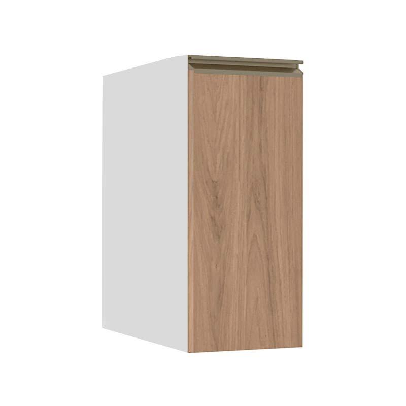 Módulo Balcão 30cm 1 Porta 100% MDF Cozinha Modulada Gold J Robel Branco/Hanover