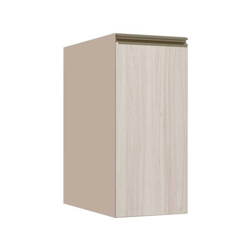 Módulo Balcão 30cm 1 Porta 100% MDF Cozinha Modulada Gold J Robel Fendi/Aspen
