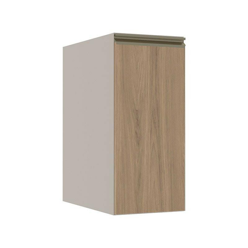 Módulo Balcão 30cm 1 Porta 100% MDF Cozinha Modulada Gold Robel Fendi/Hanover