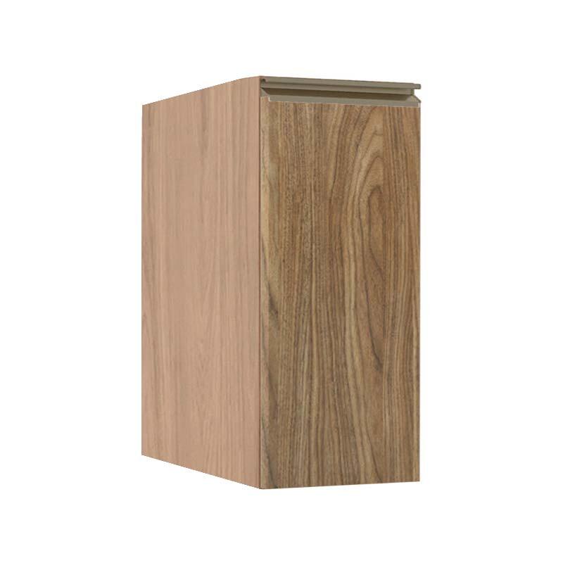 Módulo Balcão 30cm 1 Porta 100% MDF Cozinha Modulada Gold J Robel Hanover/Amendoeira BP