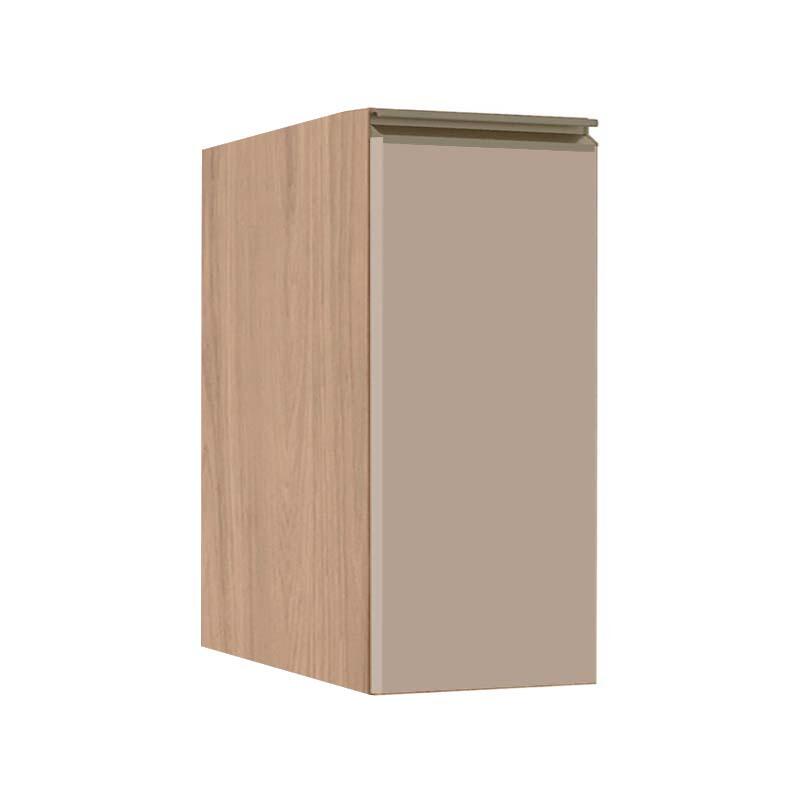 Módulo Balcão 30cm 1 Porta 100% MDF Cozinha Modulada Gold J Robel Hanover/Fendi Matte