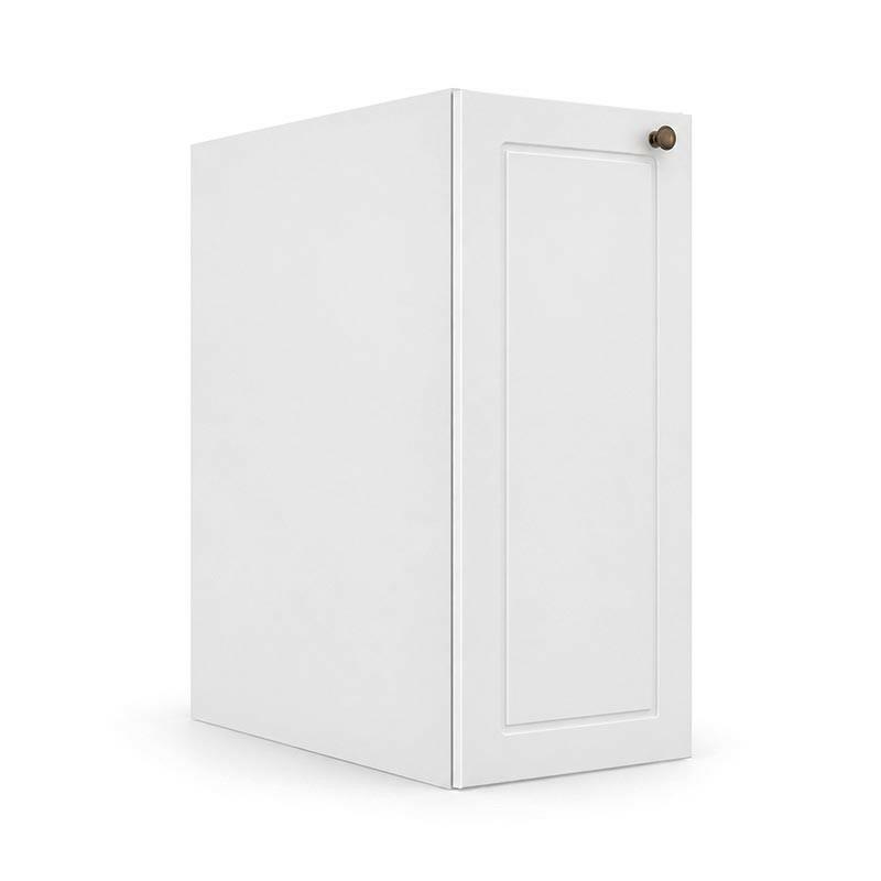 Módulo Balcão 30x68x56cm 1 Porta 100% MDF Cozinha Provence Robel Branco/Branco Matte