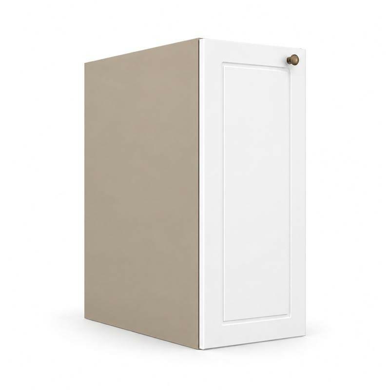 Módulo Balcão Editável Largura 21cm a 39cm x 68x56cm 1 Porta Provence Robel Fendi/Branco Matte