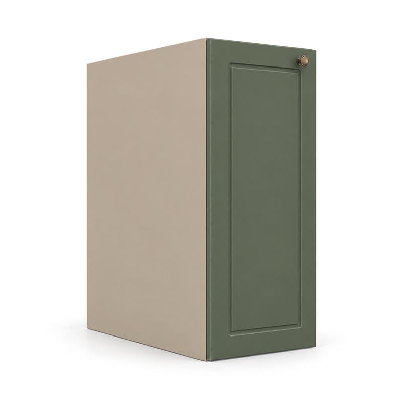 Módulo Balcão 30x68x56cm 1 Porta 100% MDF Cozinha Provence Robel Fendi/Salvia Matte