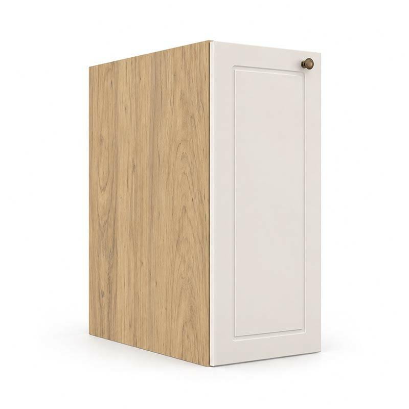 Módulo Balcão Editável Largura 21cm a 39cm x 68x56cm 1 Porta Provence Robel Hanover/Off White Matte