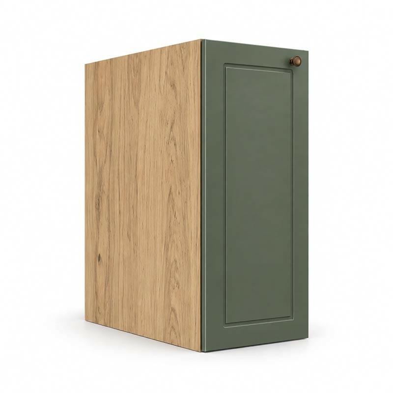 Módulo Balcão Editável Largura 21cm a 39cm x 68x56cm 1 Porta Provence Robel Hanover/Sálvia Matte