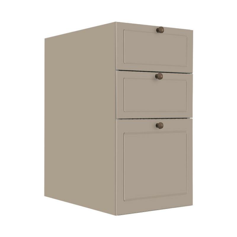 Módulo Balcao 35cm 3 Gavetas 100% MDF Cozinha Modulada Provence Robel Fendi/Fendi Matte