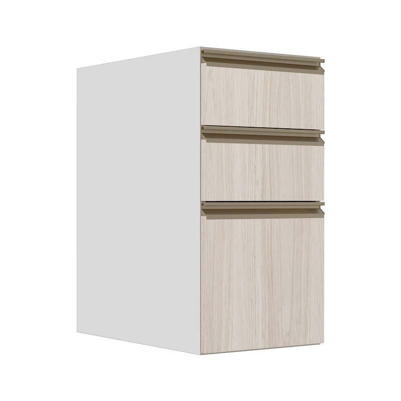 Módulo Balcão 35cm 3 Gavetas 100% MDF Cozinha Modulada Gold J Robel Branco/Aspen Módulo Balcão 35cm 3 Gavetas 100% MDF Cozinha Modulada Gold J Robel Branco/Aspen