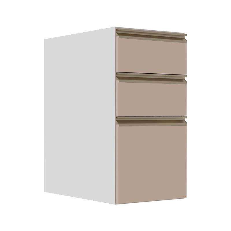 Módulo Balcão 35cm 3 Gavetas 100% MDF Cozinha Modulada Gold J Robel Branco/Fendi Matte Módulo Balcão 35cm 3 Gavetas 100% MDF Cozinha Modulada Gold J Robel Branco/Fendi Matte
