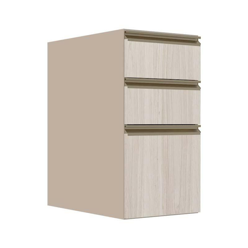 Módulo Balcão 35cm 3 Gavetas 100% MDF Cozinha Modulada Gold J Robel Fendi/Aspen Módulo Balcão 35cm 3 Gavetas 100% MDF Cozinha Modulada Gold J Robel Fendi/Aspen