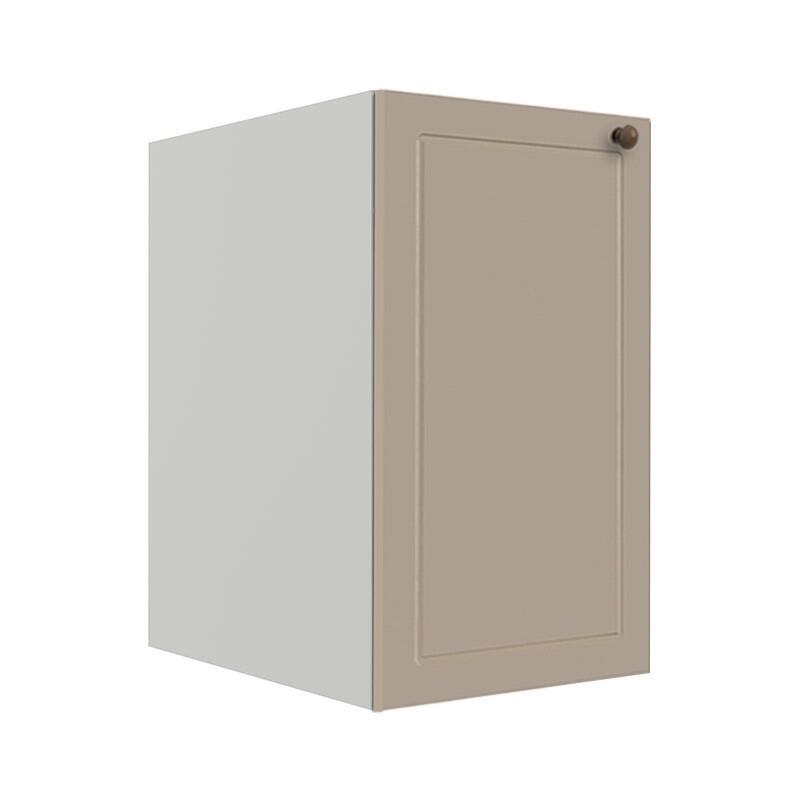 Módulo Balcao 40cm 1 Porta 100% MDF Cozinha Modulada Provence Robel Branco/Fendi Matte