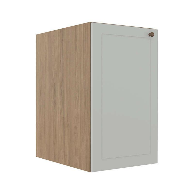 Módulo Balcao 40cm 1 Porta 100% MDF Cozinha Modulada Provence Robel Hanover/Branco Matte