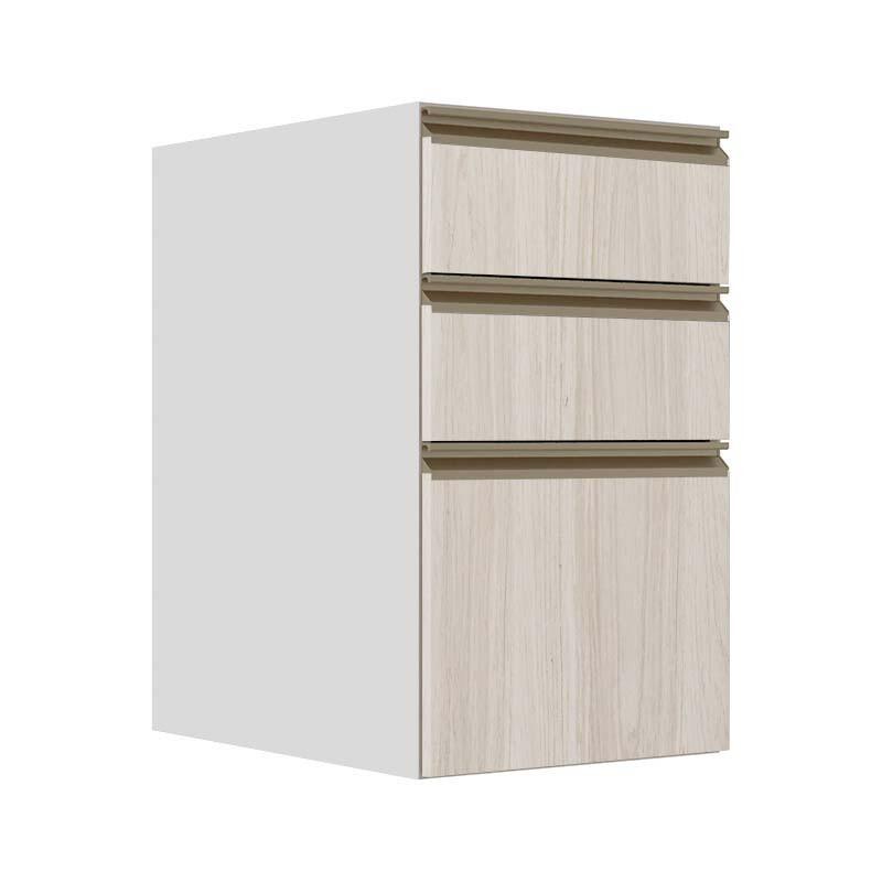 Módulo Balcão 40cm 3 Gavetas 100% MDF Cozinha Modulada Gold J Robel Branco/Aspen Módulo Balcão 40cm 3 Gavetas 100% MDF Cozinha Modulada Gold J Robel Branco/Aspen