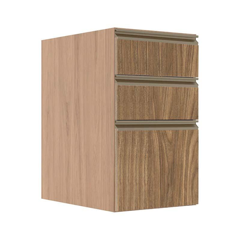 Módulo Balcão 40cm 3 Gavetas 100% MDF Cozinha Modulada Gold J Robel Hanover/Amendoeira BP Módulo Balcão 40cm 3 Gavetas 100% MDF Cozinha Modulada Gold J Robel Hanover/Amendoeira BP