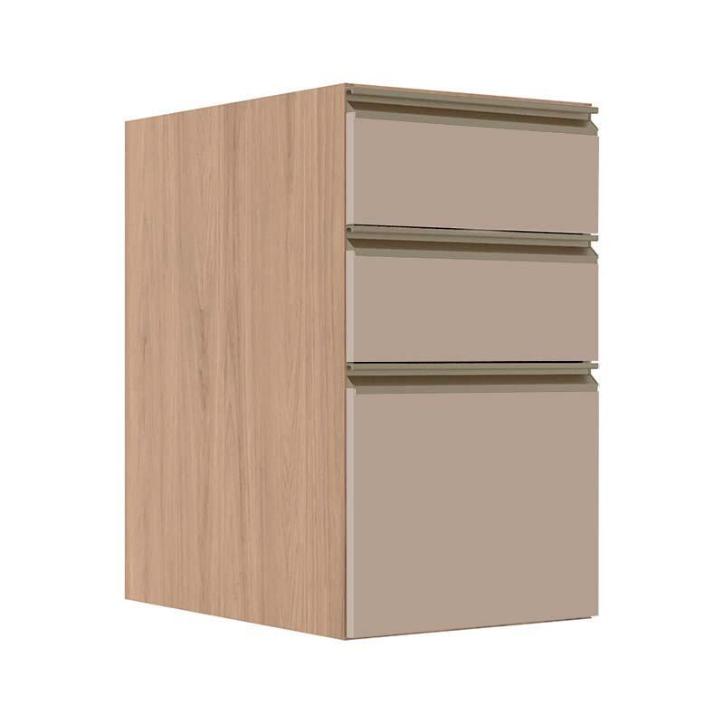 Módulo Balcão 40cm 3 Gavetas 100% MDF Cozinha Modulada Gold J Robel Hanover/Fendi Matte Módulo Balcão 40cm 3 Gavetas 100% MDF Cozinha Modulada Gold J Robel Hanover/Fendi Matte