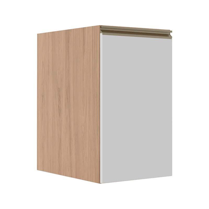Módulo Balcão 40cm 1 Porta 100% MDF Cozinha Modulada Gold J Robel Hanover/Branco Matte