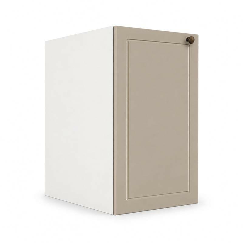 Módulo Balcao 40x68x56cm 1 Porta 100% MDF Cozinha Provence Robel Branco/Fendi Matte