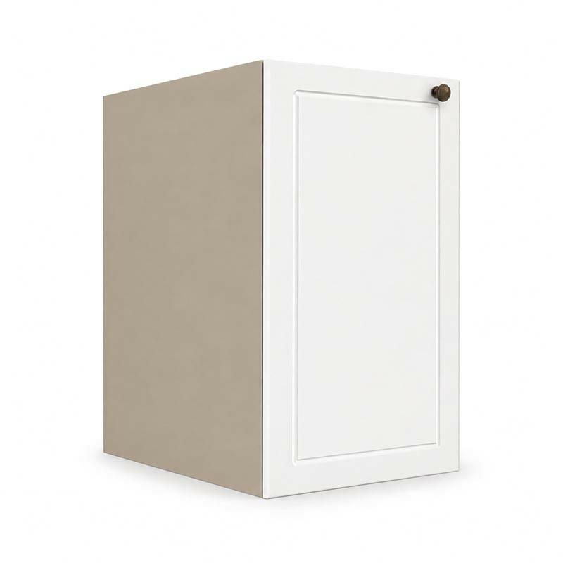 Módulo Balcao 40x68x56cm 1 Porta 100% MDF Cozinha Provence Robel Fendi/Branco Matte
