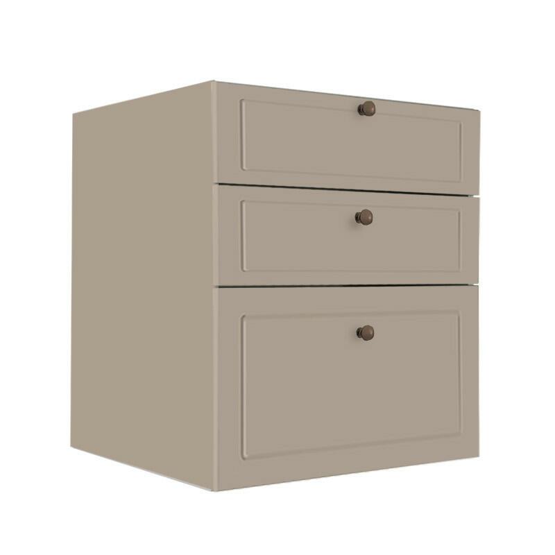 Módulo Balcao 60cm 3 Gavetas 100% MDF Cozinha Modulada Provence Robel Fendi/Fendi Matte