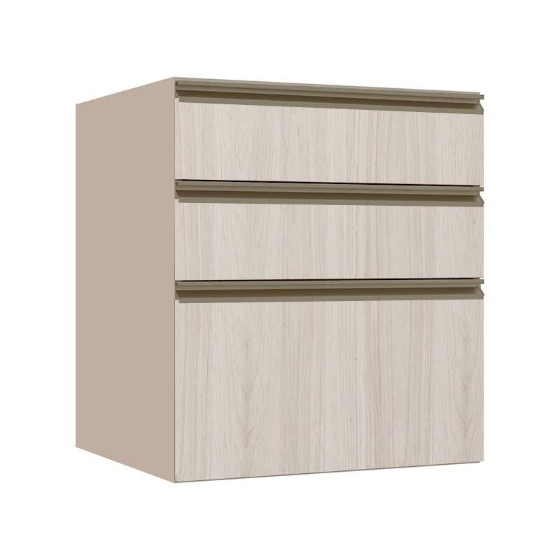 Módulo Balcão 60cm 3 Gavetas 100% MDF Cozinha Modulada Gold J Robel Fendi/Aspen Módulo Balcão 60cm 3 Gavetas 100% MDF Cozinha Modulada Gold J Robel Fendi/Aspen