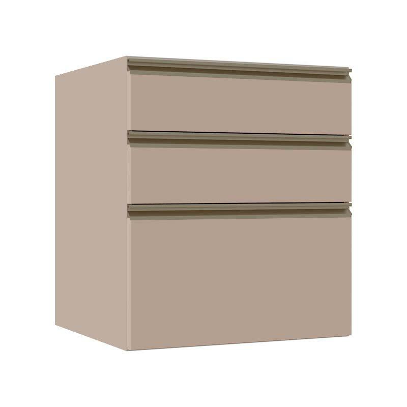Módulo Balcão 60cm 3 Gavetas 100% MDF Cozinha Modulada Gold J Robel Fendi/Fendi Matte Módulo Balcão 60cm 3 Gavetas 100% MDF Cozinha Modulada Gold J Robel Fendi/Fendi Matte