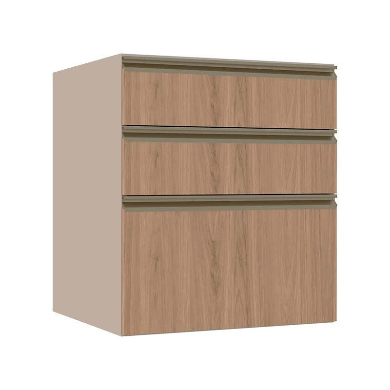 Módulo Balcão 60cm 3 Gavetas 100% MDF Cozinha Modulada Gold J Robel Fendi/Hanover Módulo Balcão 60cm 3 Gavetas 100% MDF Cozinha Modulada Gold J Robel Fendi/Hanover